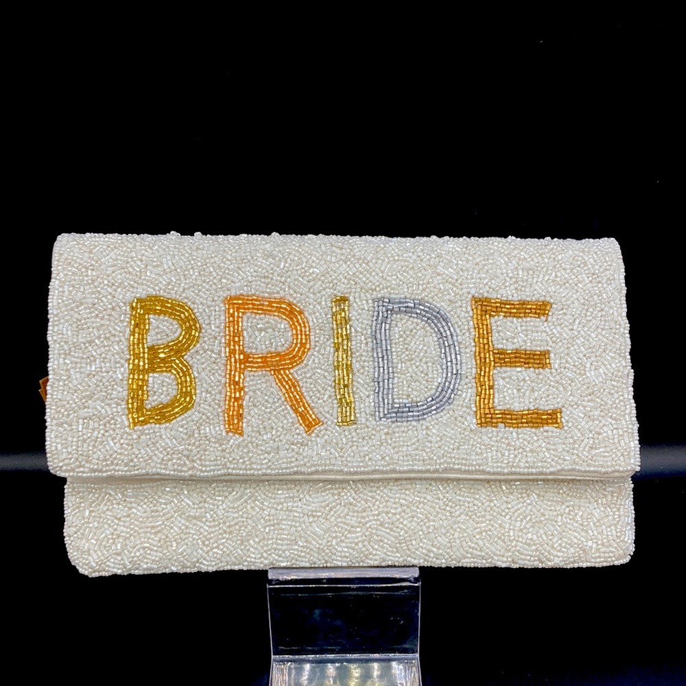 Beaded “Bride” Convertible Clutch/Crossbody